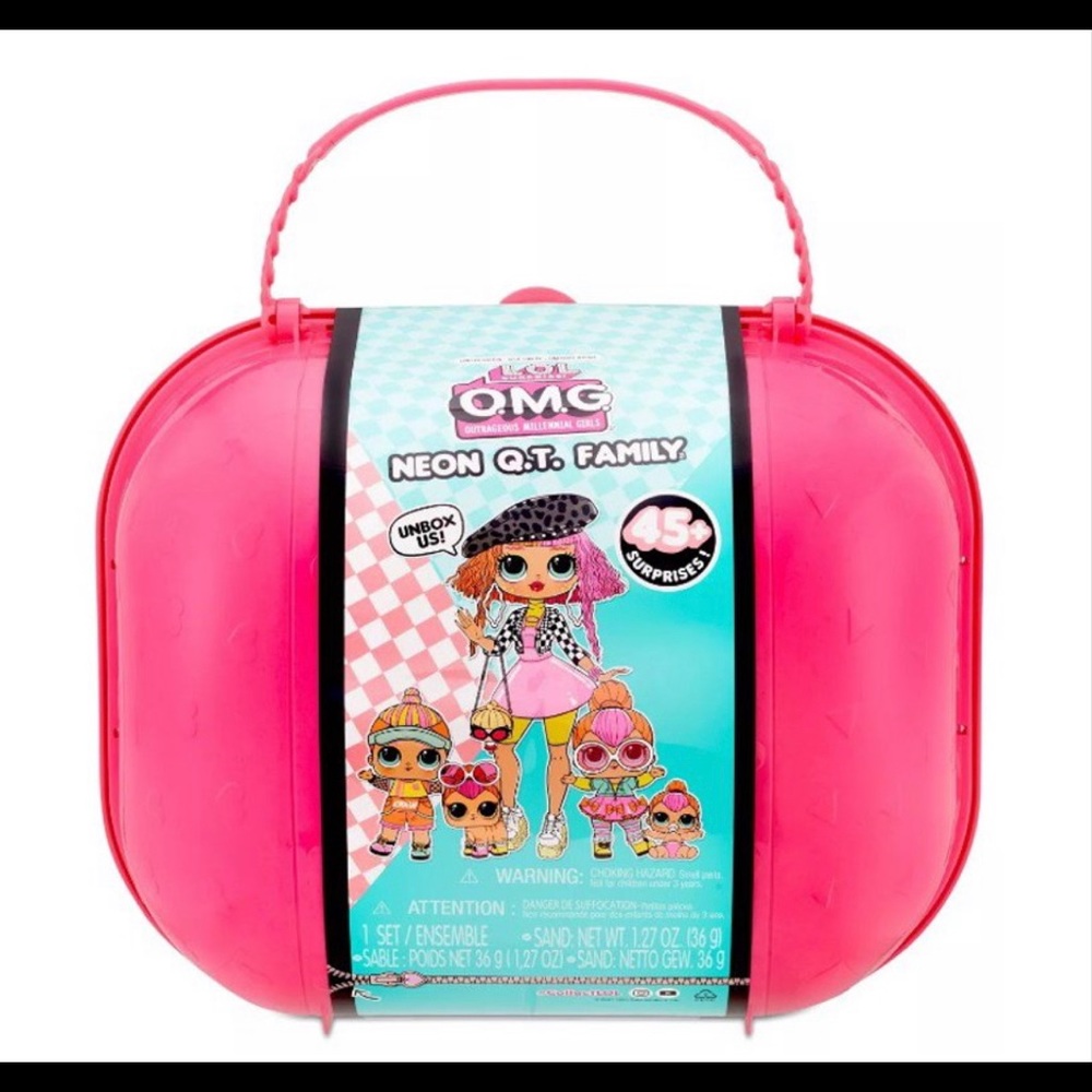 LOL Surprise 2021 LIMITED EDITION OMG Neon QT Family Exclusive Pack Neonlicious